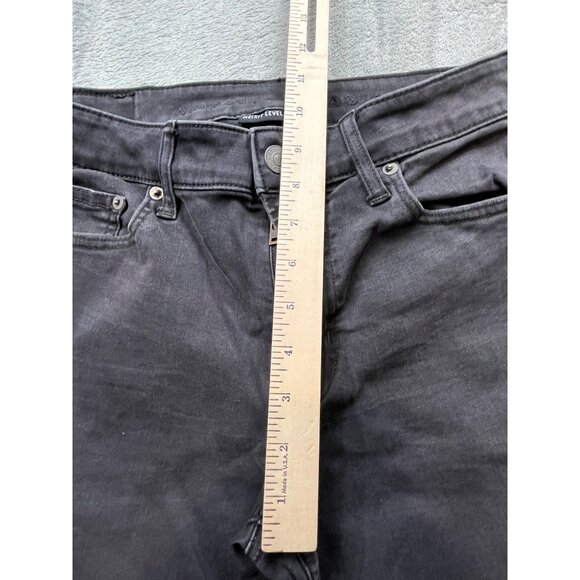 American Eagle Mens 28x32.5 Next Level Flex Grey Jeans Skinny Dark Rocker Prep - Picture 7 of 12